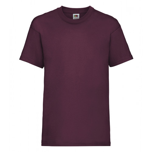 Fruit of the Loom Kids Valueweight T Burgundy