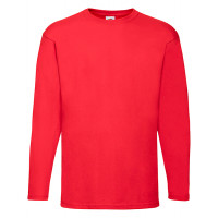 Fruit of the Loom T-shirt Valueweight Long Sleeve Red