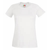 Fruit of the Loom Ladies Performance T White