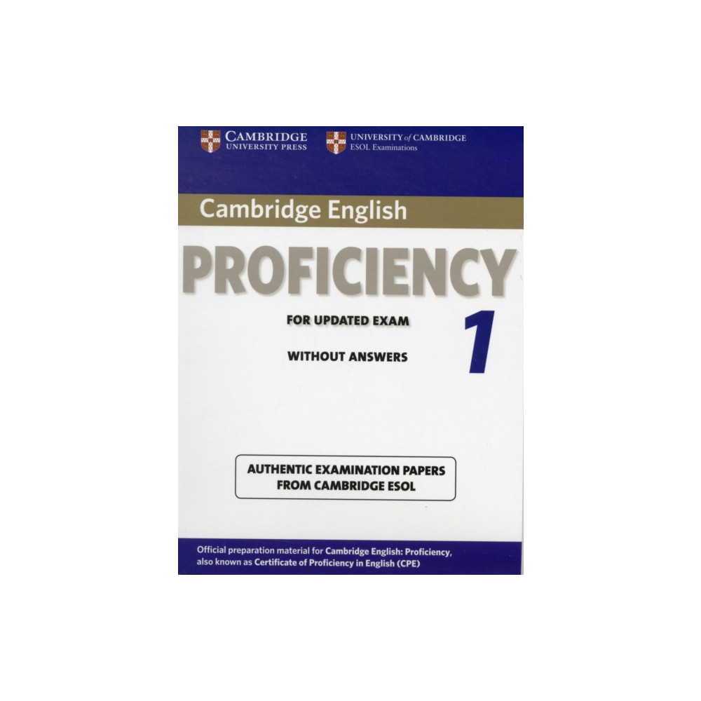 Produktbild för Cambridge English Proficiency 1 for Updated Exam Student's Book without Answers (häftad, eng)