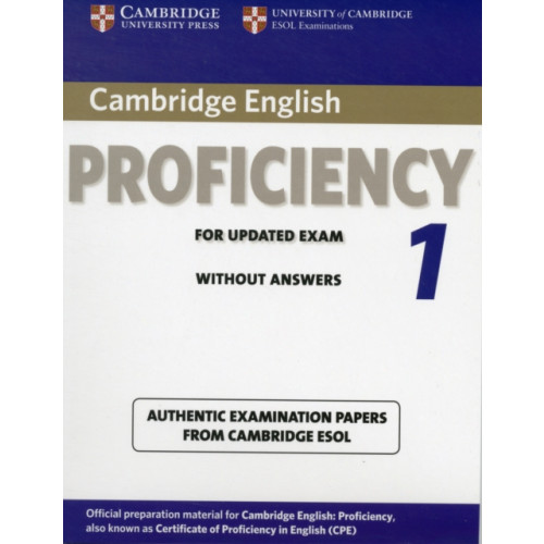 Cambridge University Press Cambridge English Proficiency 1 for Updated Exam Student's Book without Answers (häftad, eng)