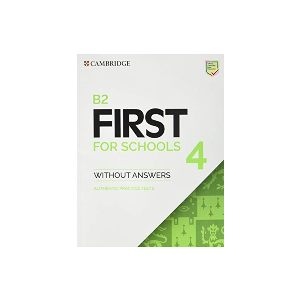 Produktbild för B2 First for Schools 4 Student's Book without Answers (häftad, eng)