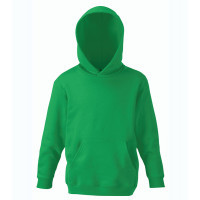 Fruit of the Loom Kids Classic Hooded Sweat Kelly Green