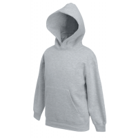 Fruit of the Loom Kids Classic Hooded Sweat Heather Grey