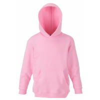 Fruit of the Loom Kids Classic Hooded Sweat Light Pink