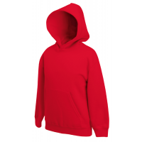 Fruit of the Loom Kids Classic Hooded Sweat Red