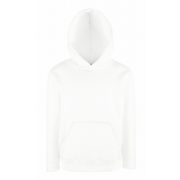 Fruit of the Loom Kids Classic Hooded Sweat White