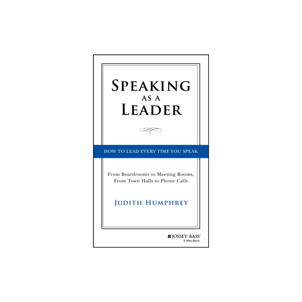 Produktbild för Speaking As a Leader (inbunden, eng)