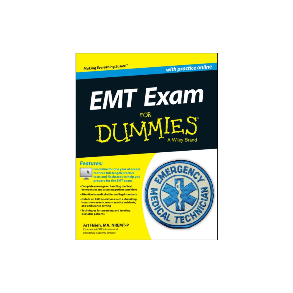 Produktbild för EMT Exam For Dummies with Online Practice (häftad, eng)