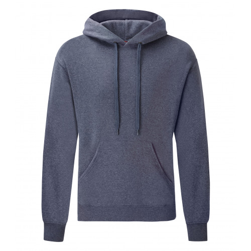 Fruit of the Loom Classic Hooded Sweat Heather Navy