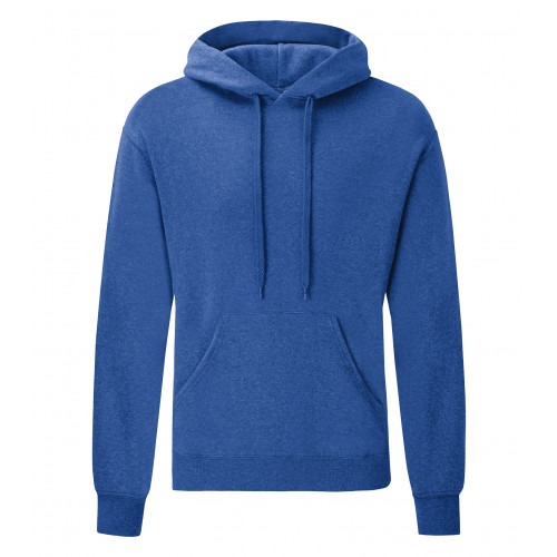 Fruit of the Loom Classic Hooded Sweat Heather Royal