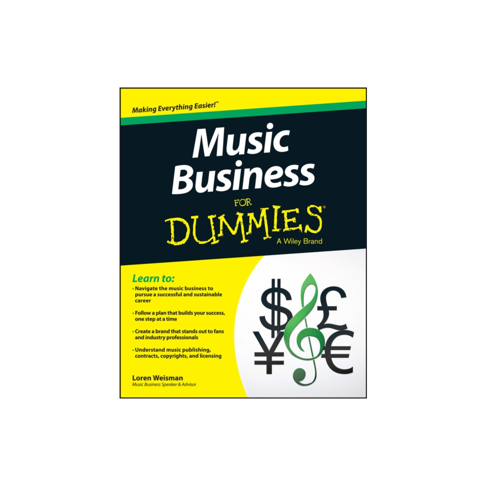 Produktbild för Music Business For Dummies (häftad, eng)