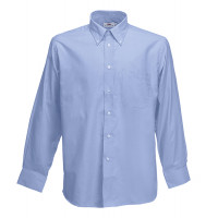 Fruit of the Loom Long Sleeve Oxford Shirt Oxford Blue