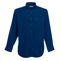 Fruit of the Loom Long Sleeve Oxford Shirt Navy