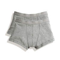 Fruit of the Loom Classic Shorty 2 Pack Heather Grey