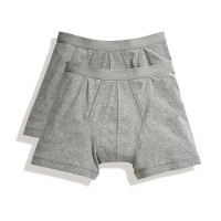 Fruit of the Loom Classic Boxer 2 Pack Heather Grey