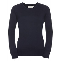 Russell Ladies Crew Neck Pullover French Navy