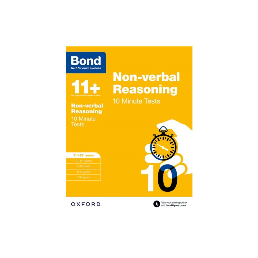 Produktbild för Bond 11+: Non-verbal Reasoning: 10 Minute Tests (häftad, eng)