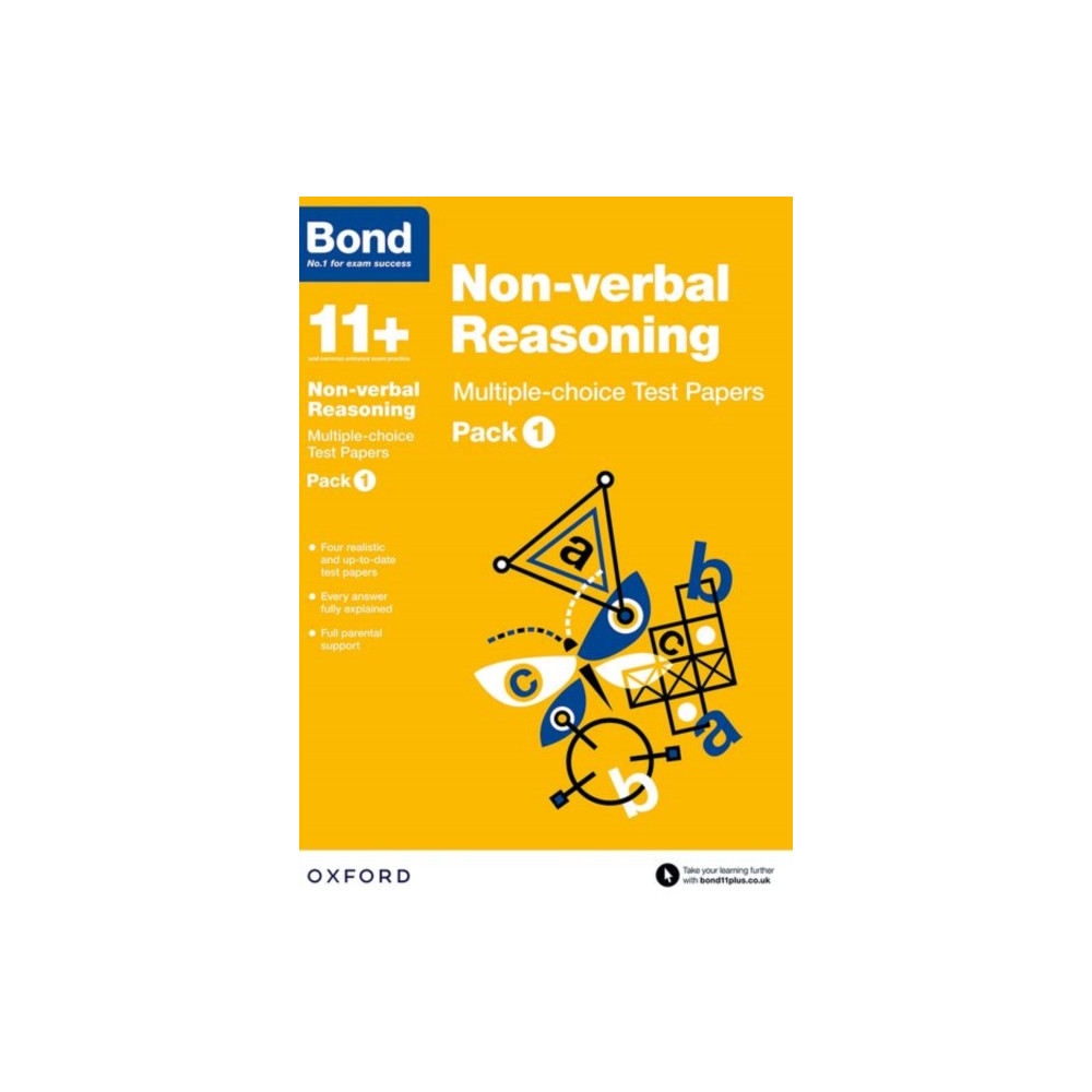 Produktbild för Bond 11+: Non-verbal Reasoning: Multiple-choice Test Papers: Ready for the 2026 exam (for GL Assessment & other 11 plus exams) (häftad, eng)