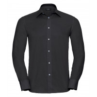 Russell Men´s Long Sleeve Easy Care Tailored Oxford Shirt Black