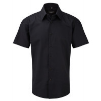 Russell Men`s SS Easy Care Tailored Oxford Shirt Black