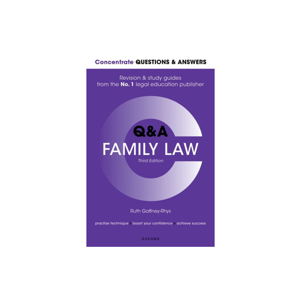 Produktbild för Concentrate Questions and Answers Family Law (häftad, eng)