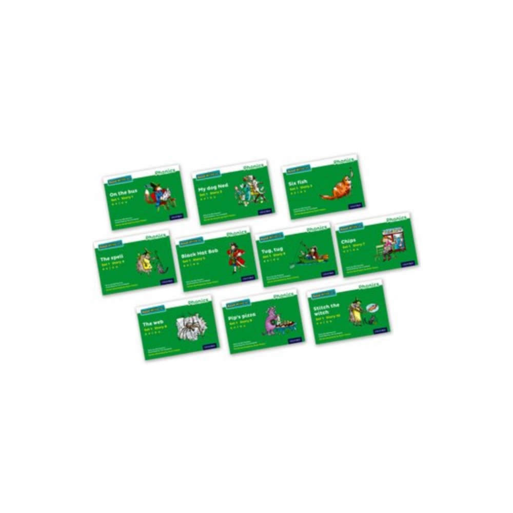 Produktbild för Read Write Inc. Phonics: Green Set 1 Core Storybooks (Mixed Pack of 10) (häftad, eng)