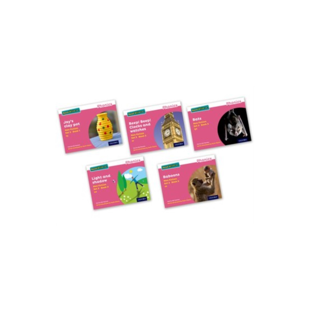 Produktbild för Read Write Inc. Phonics: Pink Set 3 Non-fiction books (Mixed Pack of 5) (häftad, eng)