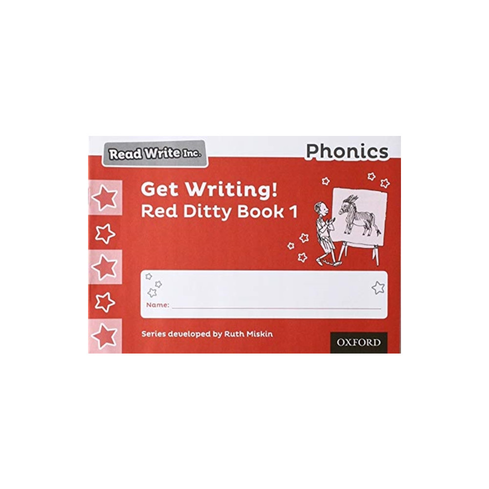Produktbild för Read Write Inc. Phonics: Get Writing! Red Ditty Book 1 Pack of 10 (häftad, eng)