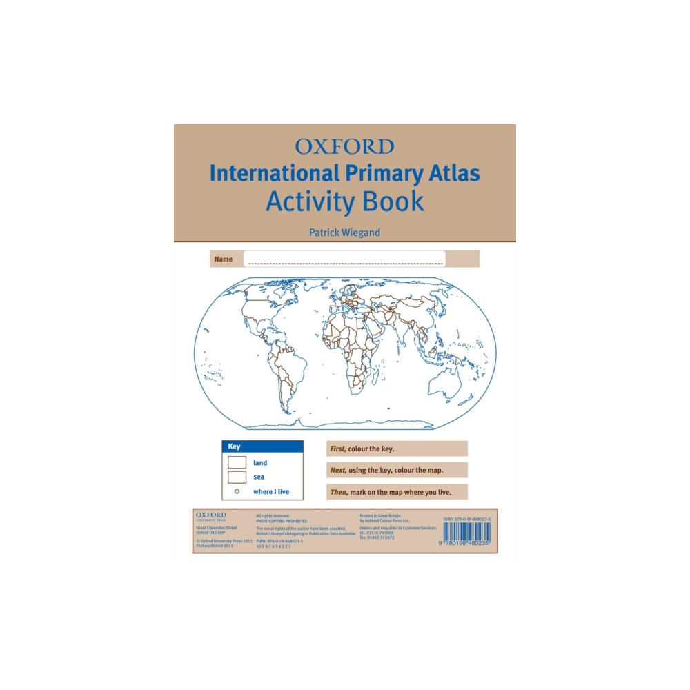 Produktbild för Oxford International Primary Atlas Activity Book (häftad, eng)
