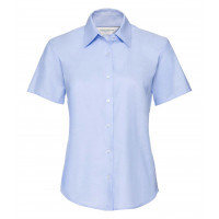 Russell Ladies´ Short Sleeve Easy Care Oxford Shirt Oxford Blue