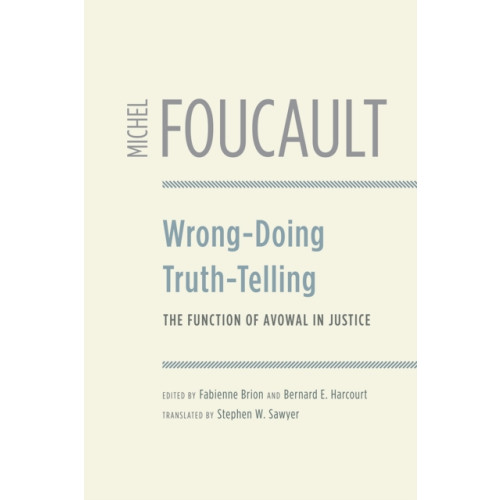 The university of chicago press Wrong-Doing, Truth-Telling (häftad, eng)