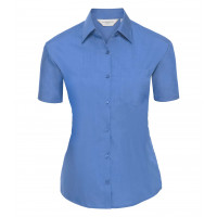 Russell Ladies´ Short Sleeve Polycotton Easy Care Poplin S Corporate Blue