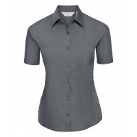 Russell Ladies´ Short Sleeve Polycotton Easy Care Poplin S Convoy Grey
