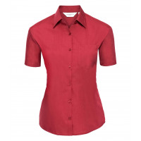 Russell Ladies´ Short Sleeve Polycotton Easy Care Poplin S Classic Red