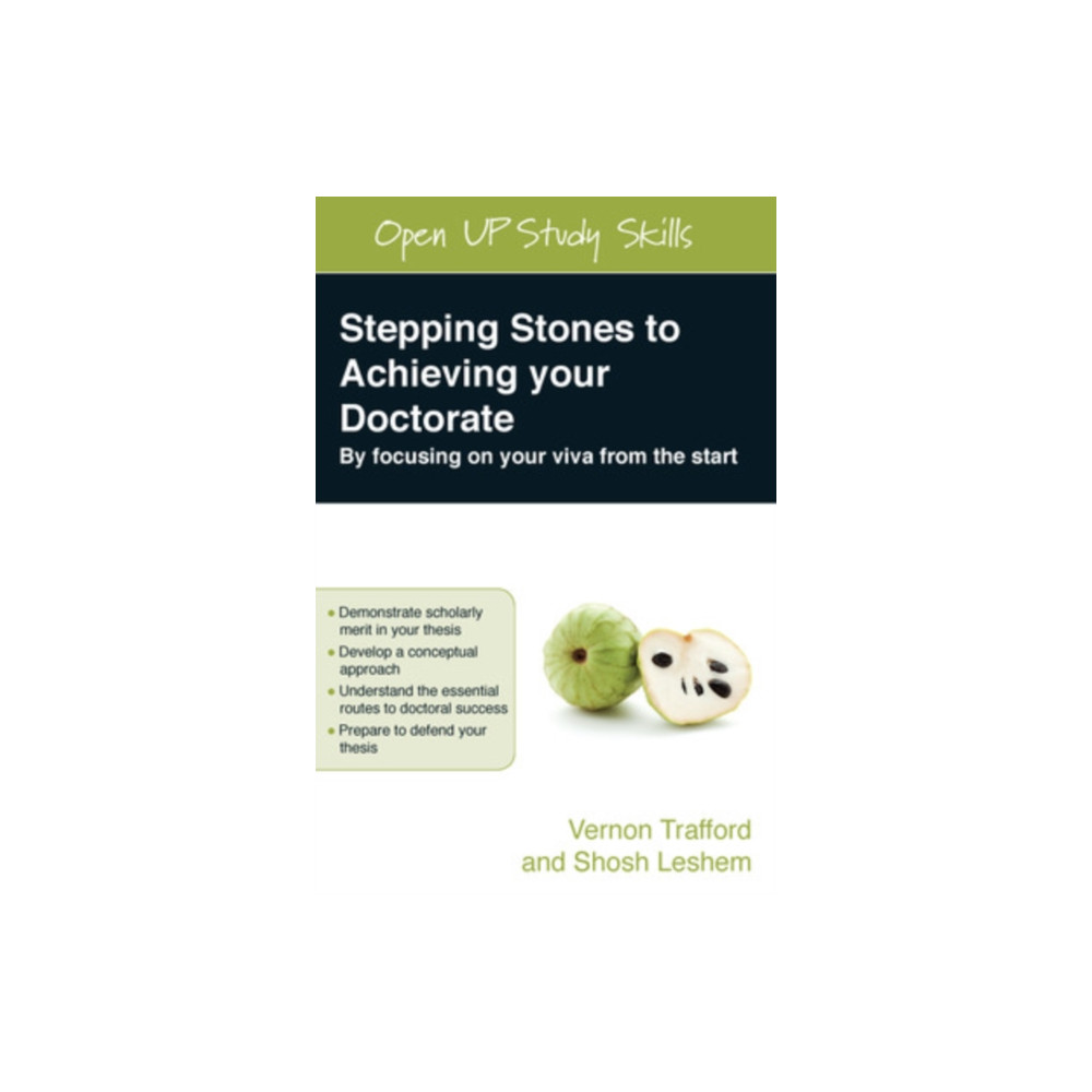 Produktbild för Stepping Stones to Achieving your Doctorate: By Focusing on Your Viva From the Start (häftad, eng)