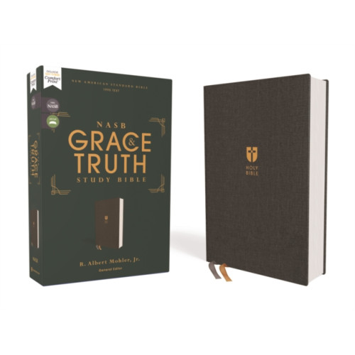 Zondervan NASB, The Grace and Truth Study Bible (Trustworthy and Practical Insights), Cloth over Board, Gray, Red Letter, 1995 Text, Comfort Print (inbunden, eng)