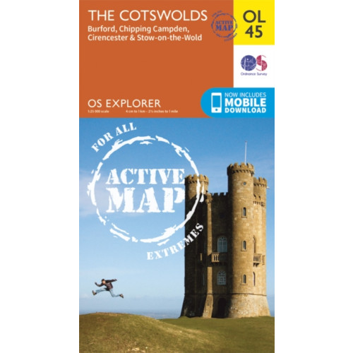 Ordnance Survey The Cotswolds, Burford, Chipping Campden, Cirencester & Stow-on-the Wold