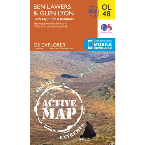 Ordnance Survey Ben Lawers & Glen Lyon, Loch Tay, Killin & Kenmore