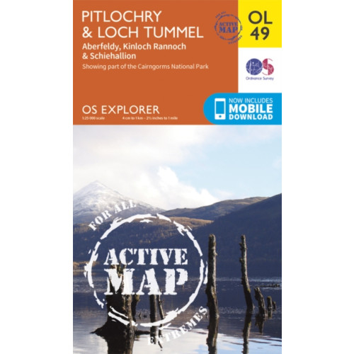 Ordnance Survey Pitlochry & Loch Tummel, Aberfeldy, Kinloch Rannoch & Schiehallion