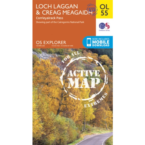 Ordnance Survey Loch Laggan & Creag Meagaidh, Corrieyairack Pass