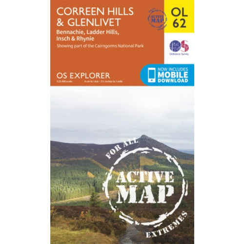 Ordnance Survey Correen Hills & Glenlivet, Bennachie & Ladder Hills, Insch & Rhynie