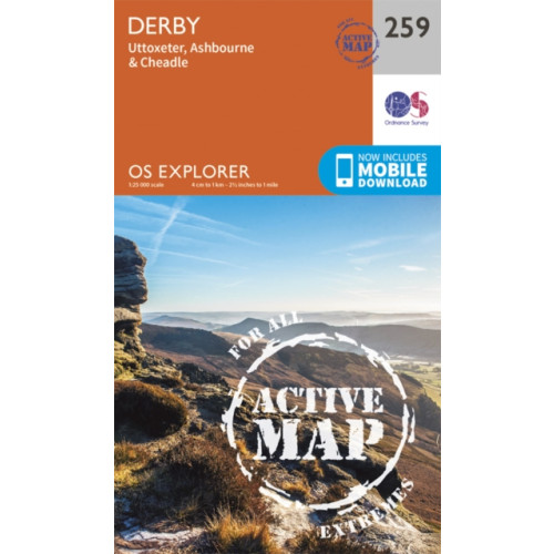 Ordnance Survey Derby, Uttoxeter, Ashbourne and Cheadle