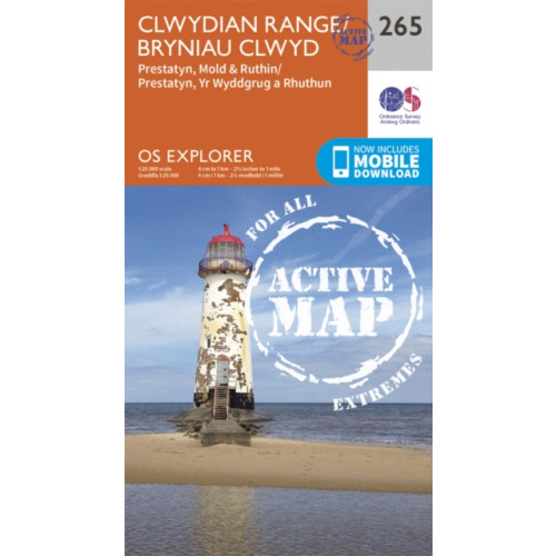 Ordnance Survey Clwydian Range, Prestatyn, Mold and Ruthin