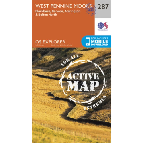 Ordnance Survey West Pennine Moors - Blackburn, Darwen and Accrington