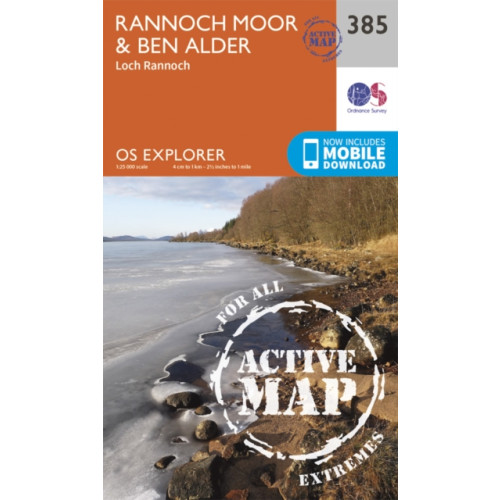 Ordnance Survey Rannoch Moor and Ben Alder