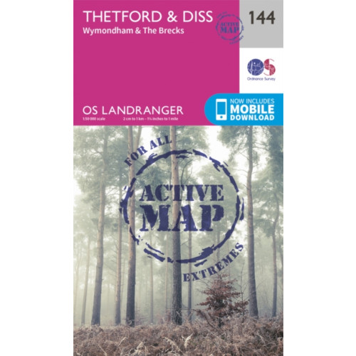 Ordnance Survey Thetford & Diss, Breckland & Wymondham