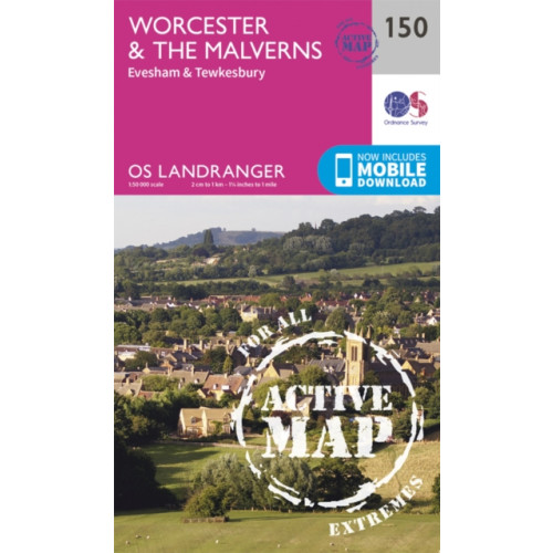 Ordnance Survey Worcester & the Malverns, Evesham & Tewkesbury