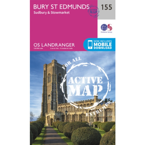 Ordnance Survey Bury St Edmunds, Sudbury & Stowmarket