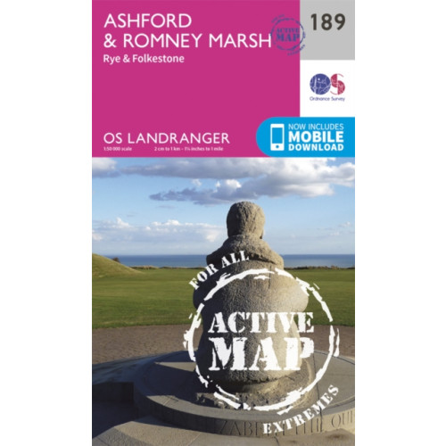 Ordnance Survey Ashford & Romney Marsh, Rye & Folkestone